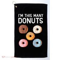 Cute Donut 5th Birthday Im This Many Donuts 5year Old Golf Towel thumb 0