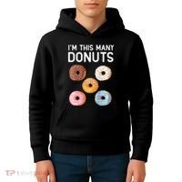 Cute Donut 5th Birthday Im This Many Donuts 5year Old Kids Hoodie thumb 4