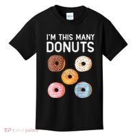 Cute Donut 5th Birthday Im This Many Donuts 5year Old Kids T-Shirt thumb 0