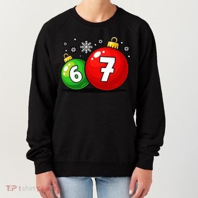 Christmas Decoration 6-7 Six Seven 67 Meme Gen Alpha Slang Women's Sweatshirt