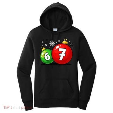 Christmas Decoration 6-7 Six Seven 67 Meme Gen Alpha Slang Women's Hoodie