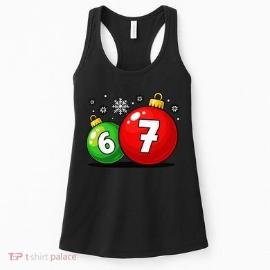 Christmas Decoration 6-7 Six Seven 67 Meme Gen Alpha Slang Women's Tank Top