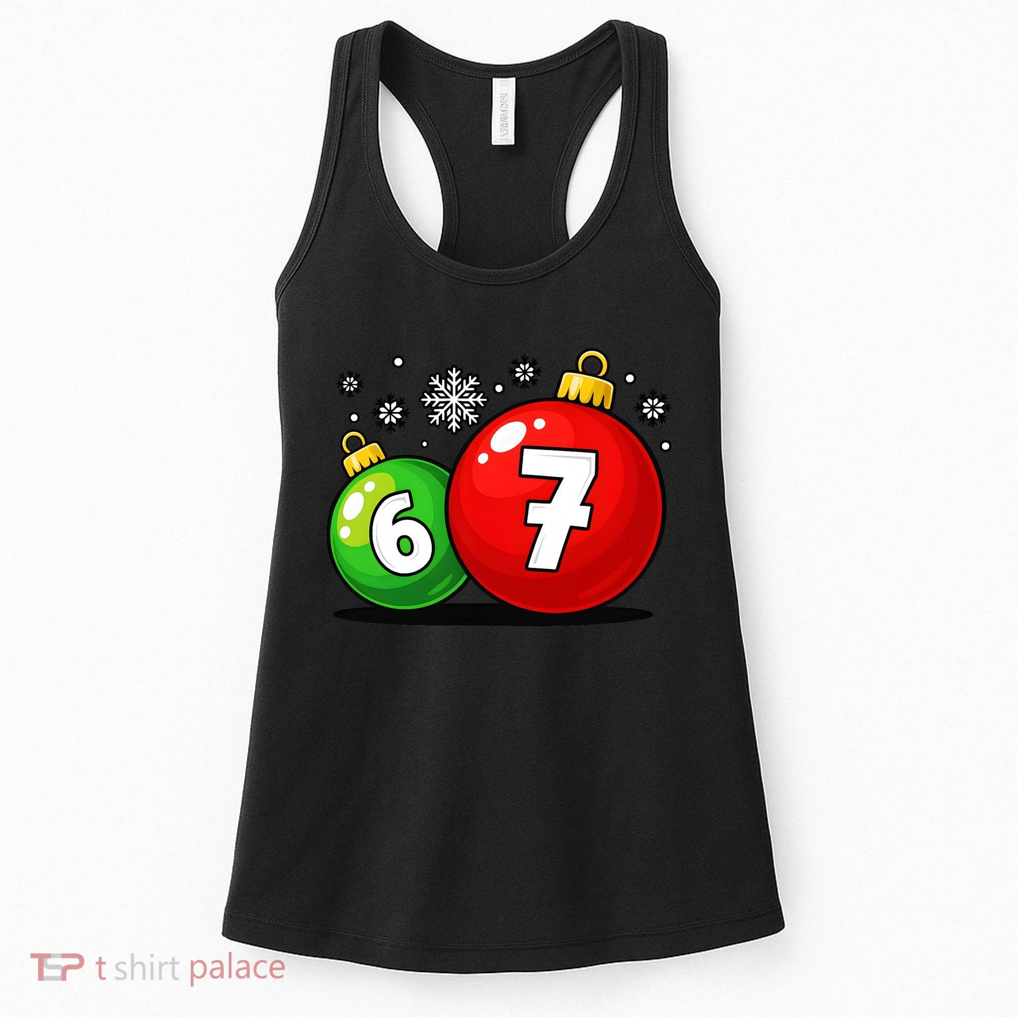 Christmas Decoration 6-7 Six Seven 67 Meme Gen Alpha Slang Women's Tank Top