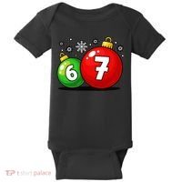 Christmas Decoration 6-7 Six Seven 67 Meme Gen Alpha Slang Baby Bodysuit thumb 0