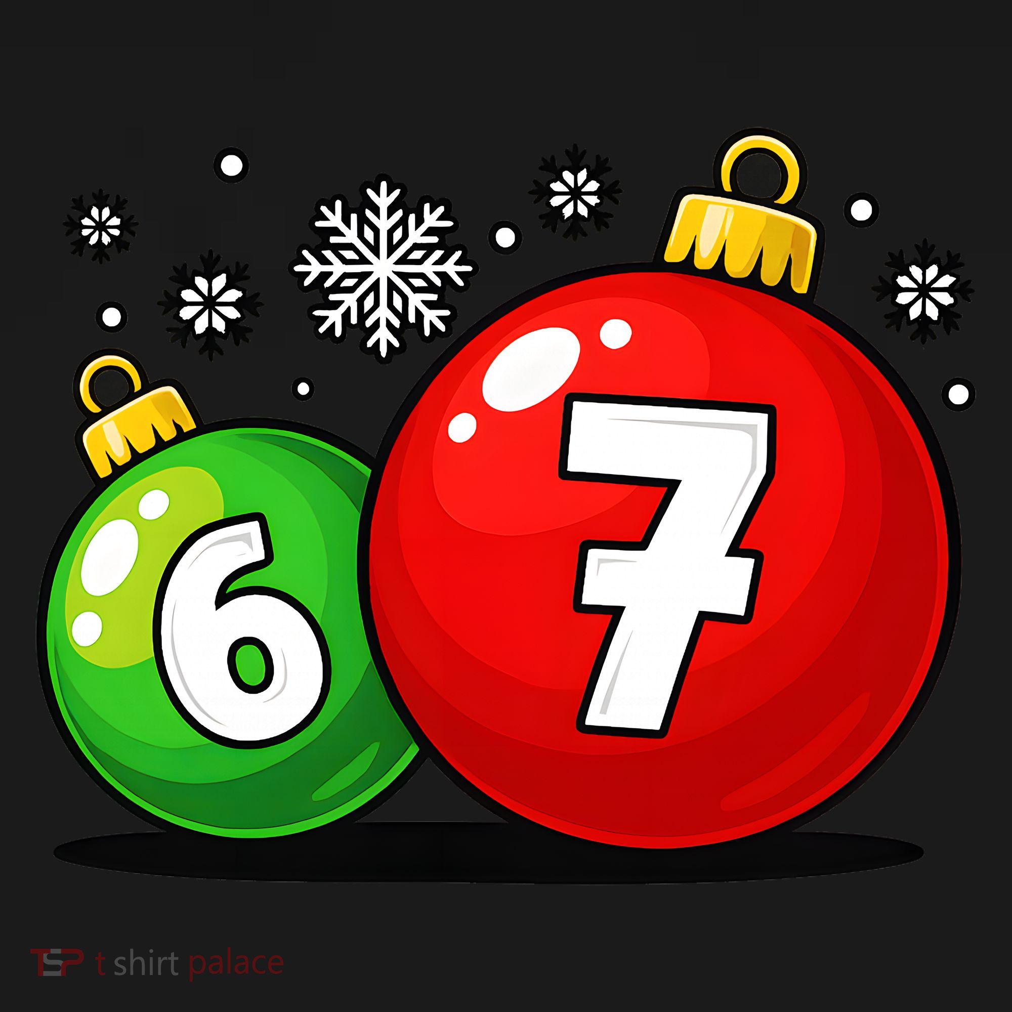 Christmas Decoration 6-7 Six Seven 67 Meme Gen Alpha Slang Baby Bodysuit
