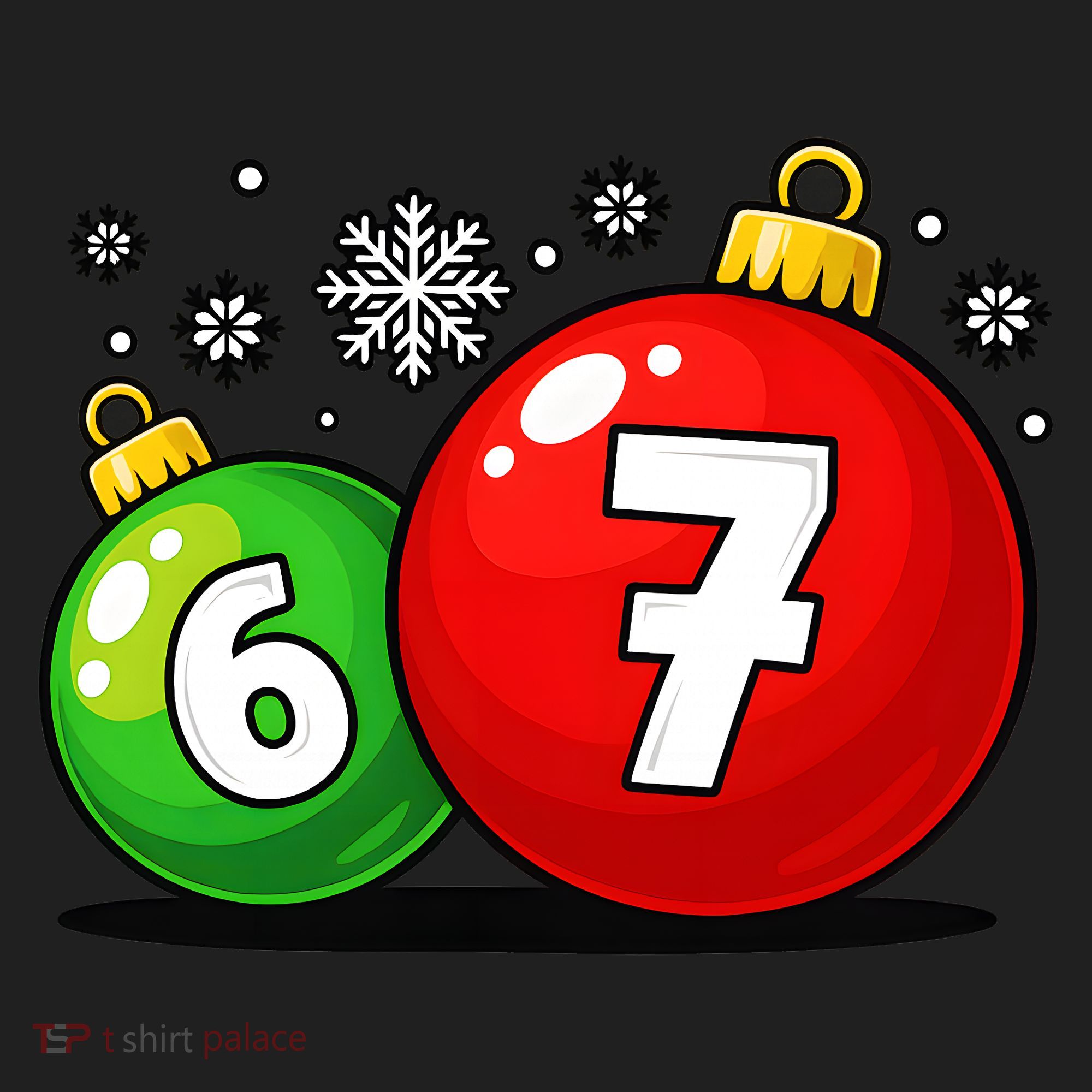 Christmas Decoration 6-7 Six Seven 67 Meme Gen Alpha Slang Hat