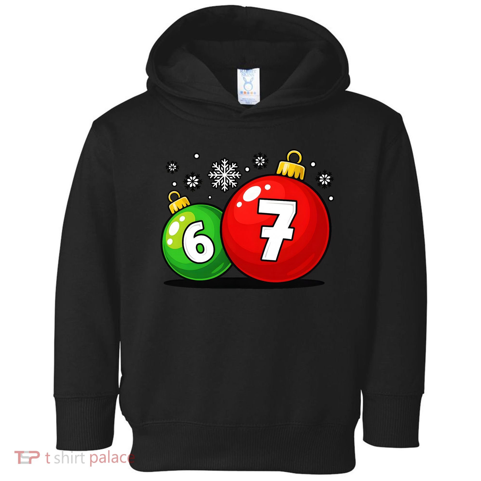 Christmas Decoration 6-7 Six Seven 67 Meme Gen Alpha Slang Toddler Hoodie