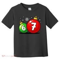 Christmas Decoration 6-7 Six Seven 67 Meme Gen Alpha Slang Toddler T-Shirt thumb 0