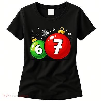 Christmas Decoration 6-7 Six Seven 67 Meme Gen Alpha Slang Women's T-Shirt
