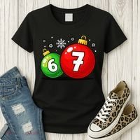 Christmas Decoration 6-7 Six Seven 67 Meme Gen Alpha Slang Women's T-Shirt thumb 3