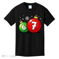 Christmas Decoration 6-7 Six Seven 67 Meme Gen Alpha Slang Kids T-Shirt thumb 0