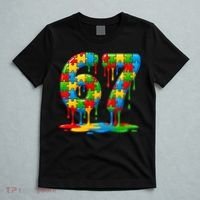 Colorful Drip 67 Puzzle Autism 6-7 Meme T-Shirt thumb 5