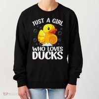 Cute Duck Art For Women Rubber Duck Lover Women's Sweatshirt thumb 0
