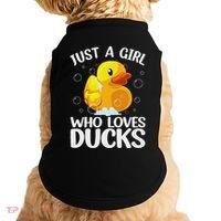 Cute Duck Art For Women Rubber Duck Lover Doggie Tank thumb 0