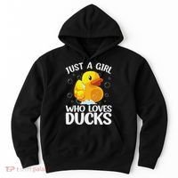 Cute Duck Art For Women Rubber Duck Lover Hoodie thumb 0
