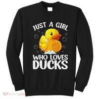 Cute Duck Art For Women Rubber Duck Lover Sweatshirt thumb 0