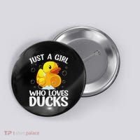 Cute Duck Art For Women Rubber Duck Lover Button thumb 0