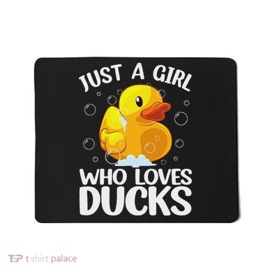 Cute Duck Art For Women Rubber Duck Lover Mousepad