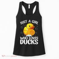 Cute Duck Art For Women Rubber Duck Lover Women's Tank Top thumb 0