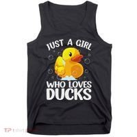 Cute Duck Art For Women Rubber Duck Lover Tank Top thumb 0
