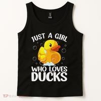 Cute Duck Art For Women Rubber Duck Lover Tank Top thumb 2