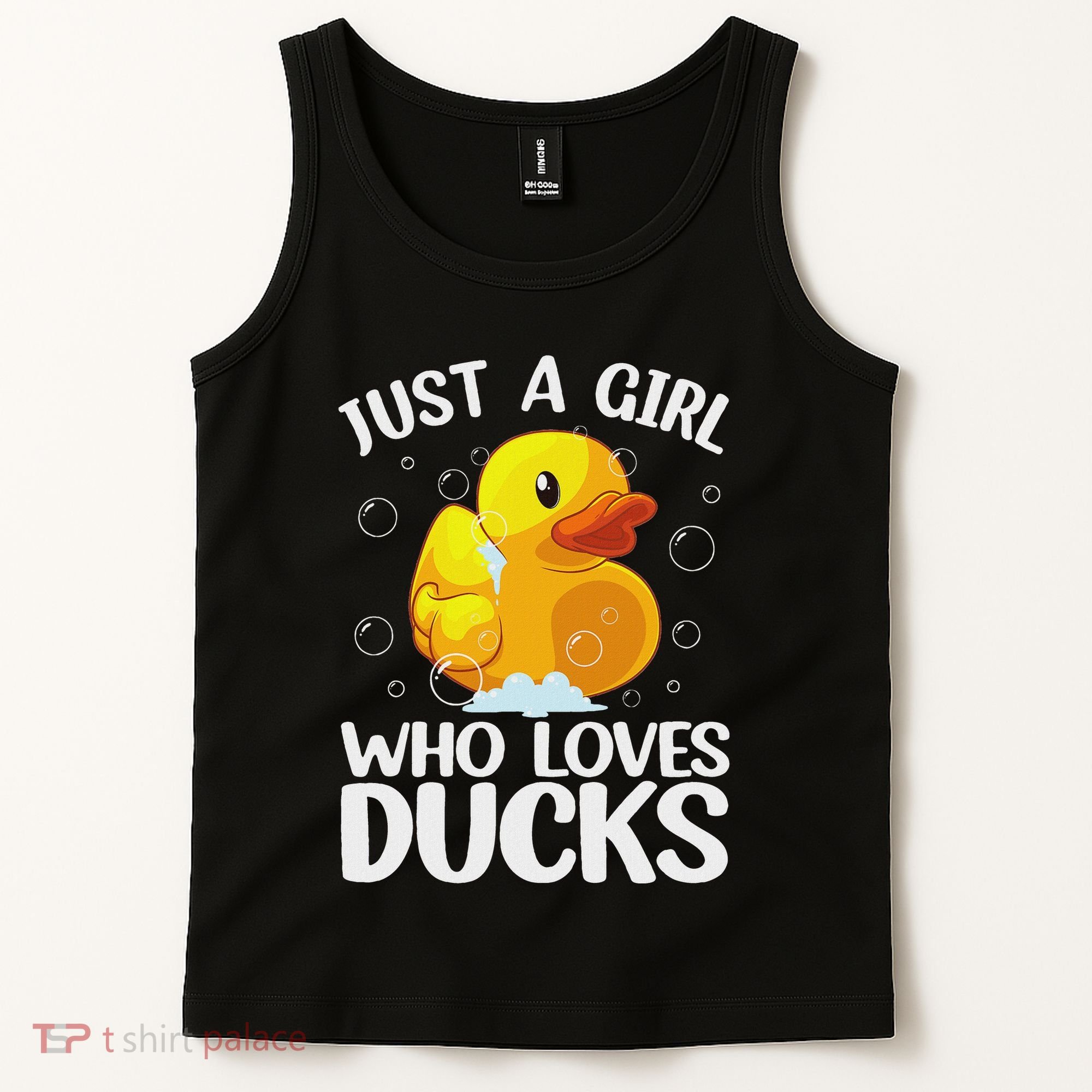 Cute Duck Art For Women Rubber Duck Lover Tank Top