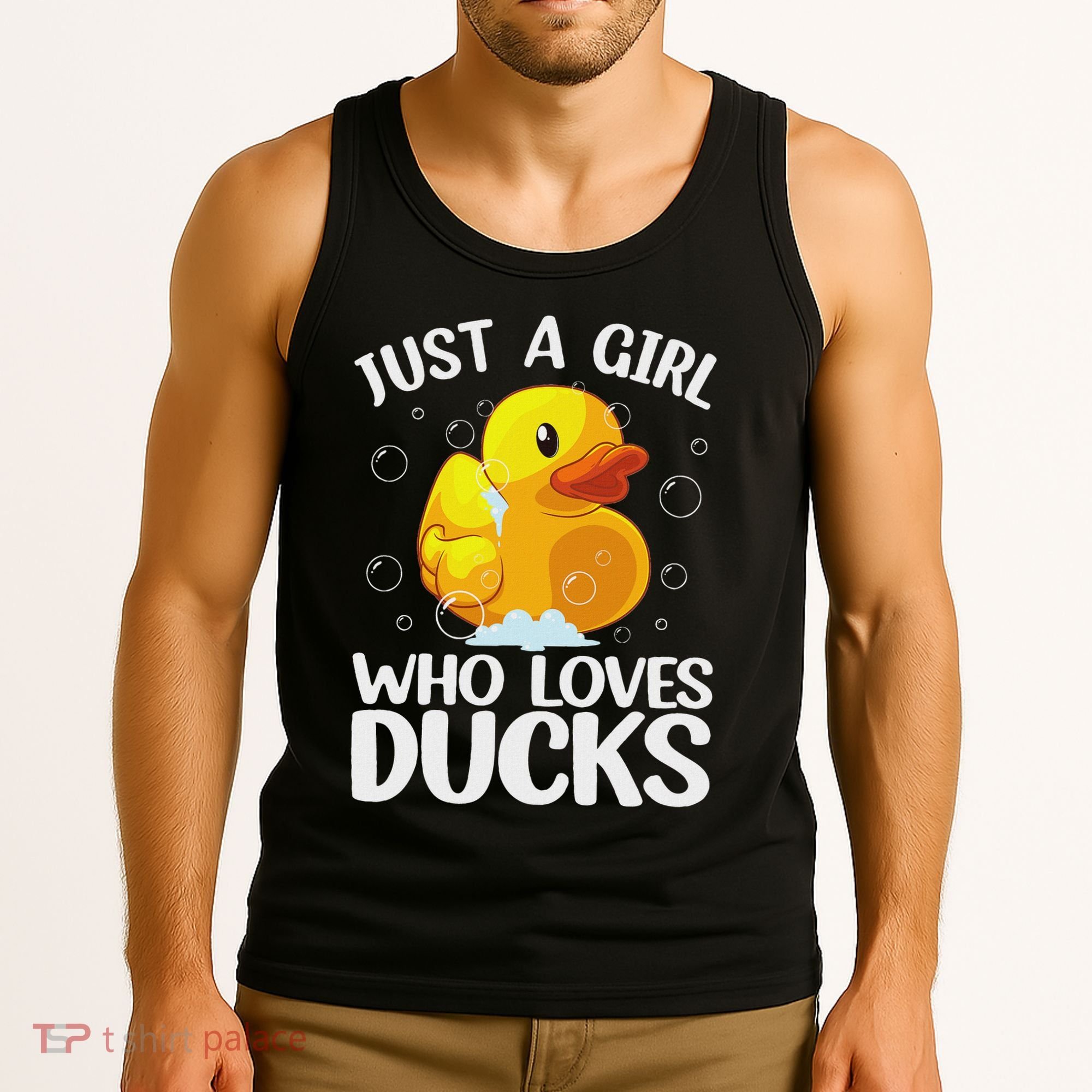 Cute Duck Art For Women Rubber Duck Lover Tank Top