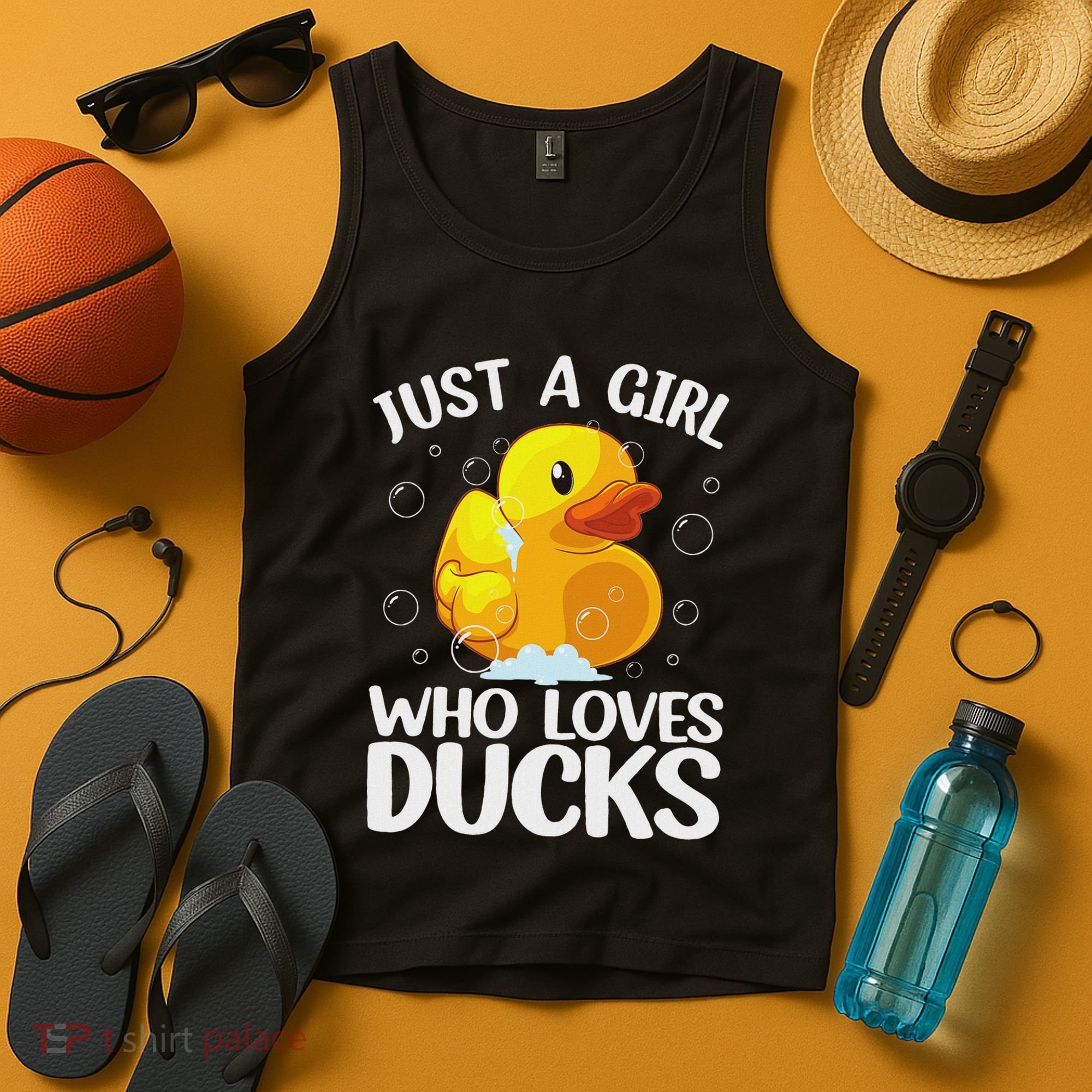 Cute Duck Art For Women Rubber Duck Lover Tank Top