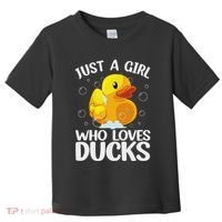 Cute Duck Art For Women Rubber Duck Lover Toddler T-Shirt thumb 0