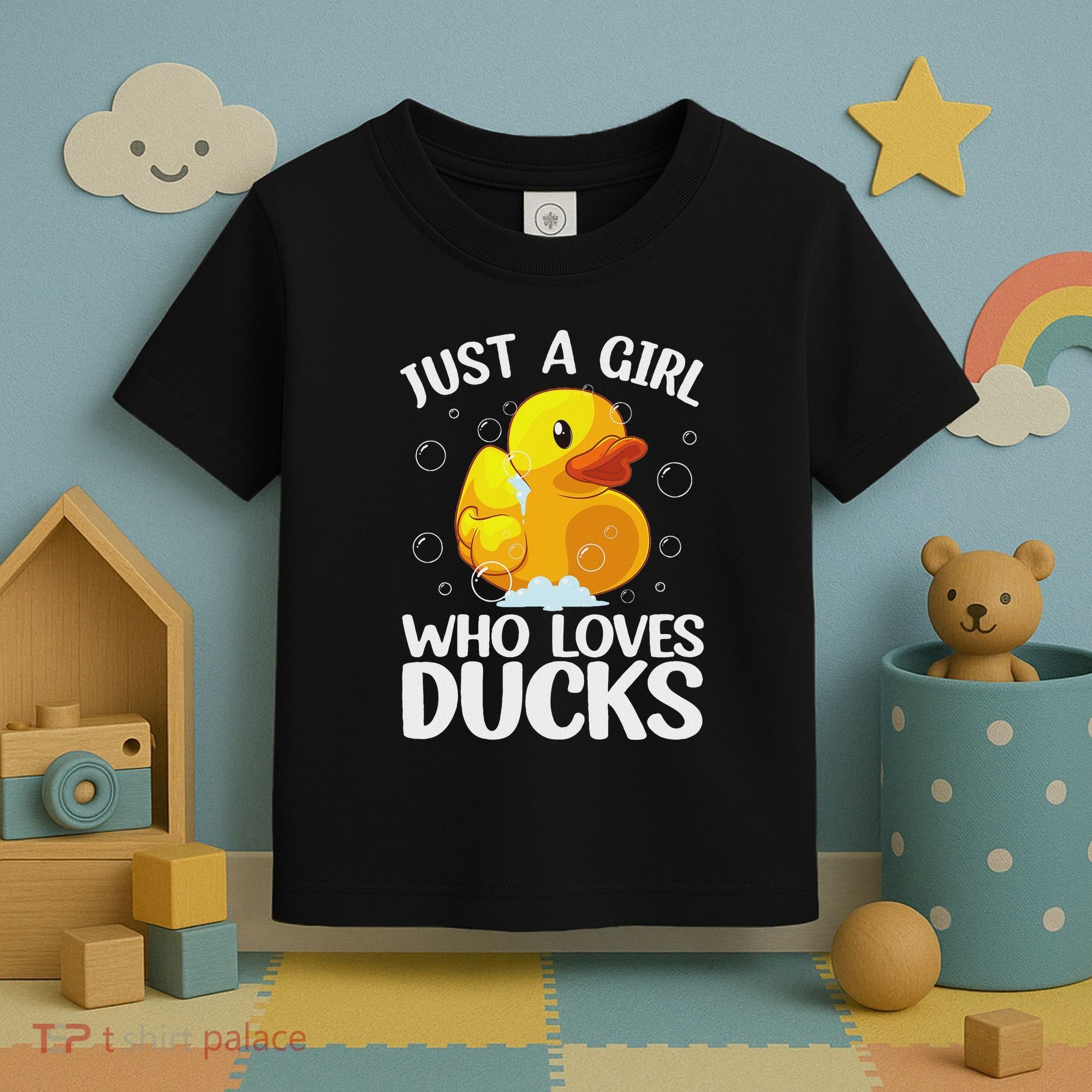 Cute Duck Art For Women Rubber Duck Lover Toddler T-Shirt