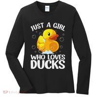 Cute Duck Art For Women Rubber Duck Lover Women's Long Sleeve Shirt thumb 0