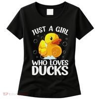 Cute Duck Art For Women Rubber Duck Lover Women's T-Shirt thumb 0