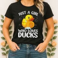 Cute Duck Art For Women Rubber Duck Lover Women's T-Shirt thumb 2