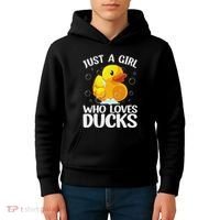 Cute Duck Art For Women Rubber Duck Lover Kids Hoodie thumb 4