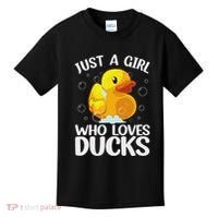 Cute Duck Art For Women Rubber Duck Lover Kids T-Shirt thumb 0