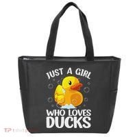 Cute Duck Art For Women Rubber Duck Lover Tote Bag thumb 0