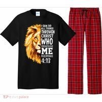 Can Do All Things Through Christ Bible Quote Lion Pajama Set thumb 0