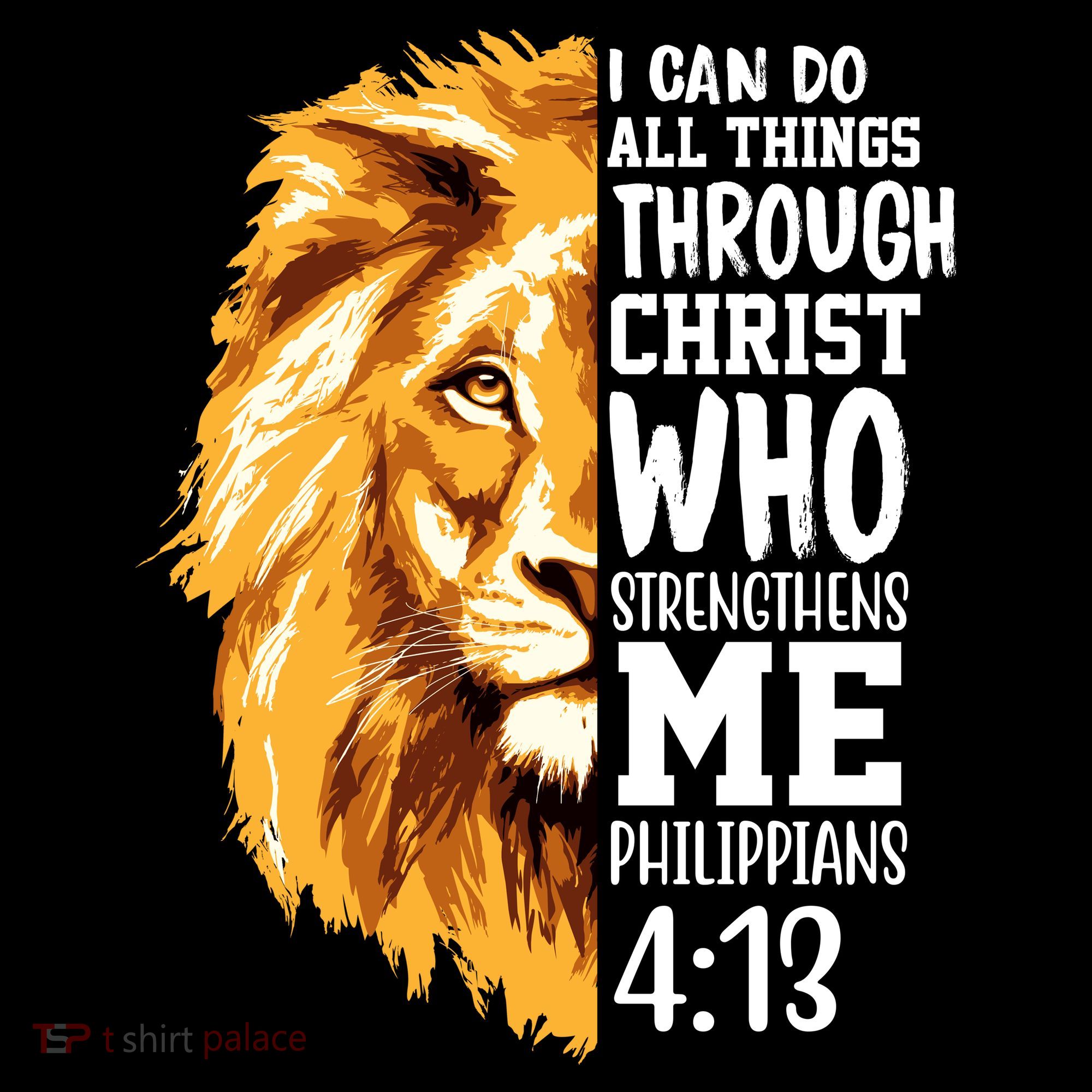 Can Do All Things Through Christ Bible Quote Lion Women's Tank Top