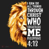 Can Do All Things Through Christ Bible Quote Lion Hat thumb 2