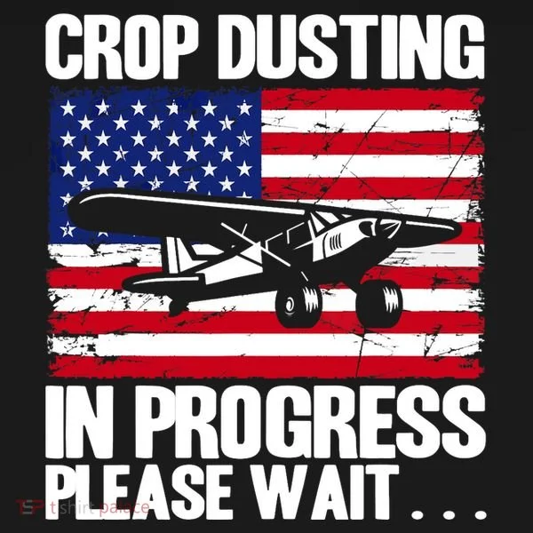 Crop Duster American Crop Dusting In Progress Please Wait Tank Top