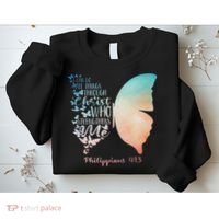 Can Do All Things Through Christ Who Strengthens Me Saying Sweatshirt thumb 2
