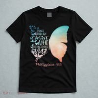 Can Do All Things Through Christ Who Strengthens Me Saying T-Shirt thumb 5