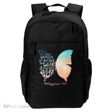 Can Do All Things Through Christ Who Strengthens Me Saying Backpack