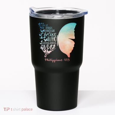 Can Do All Things Through Christ Who Strengthens Me Saying Tumbler