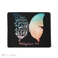 Can Do All Things Through Christ Who Strengthens Me Saying Mousepad thumb 0