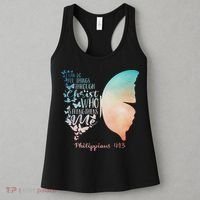 Can Do All Things Through Christ Who Strengthens Me Saying Women's Tank Top thumb 3