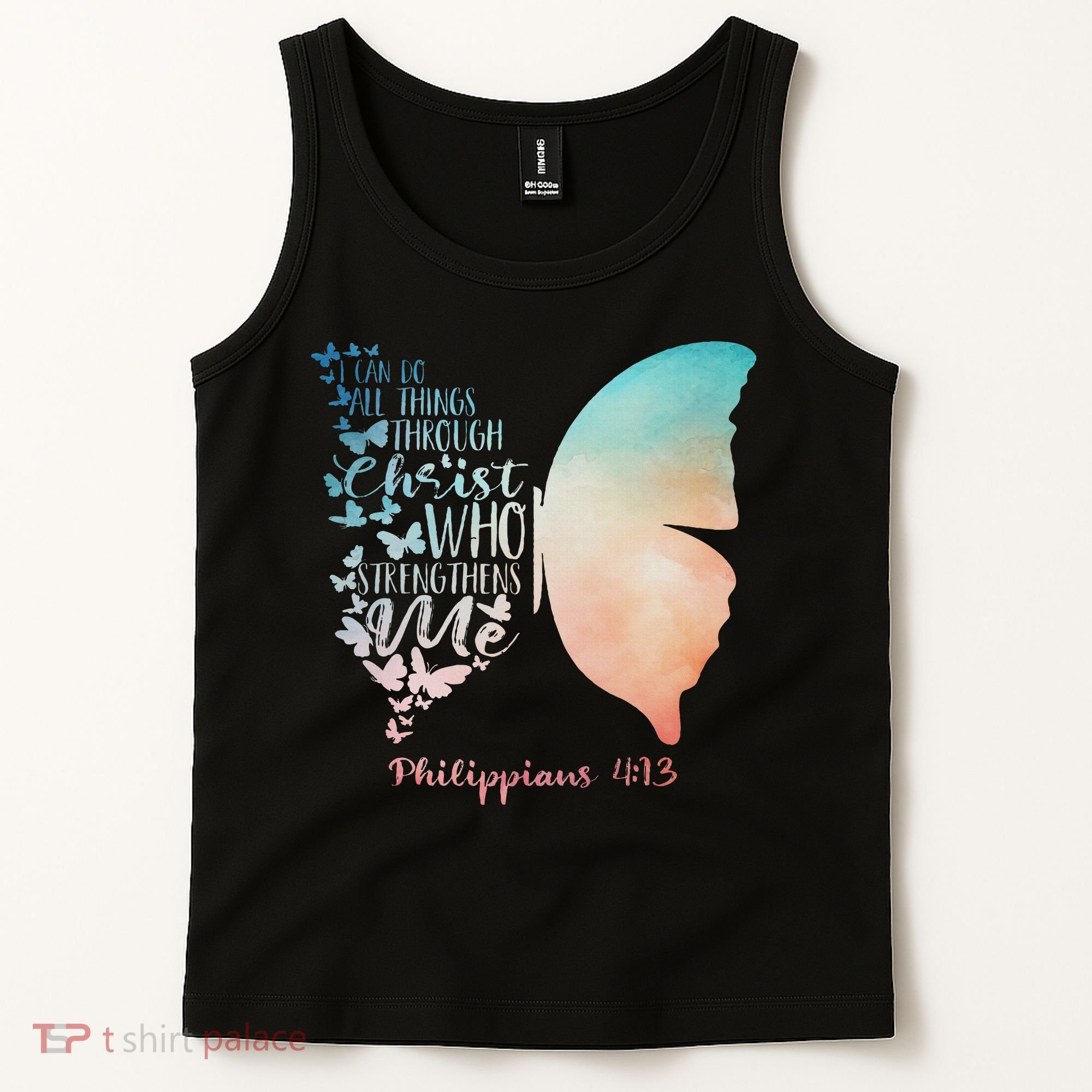 Can Do All Things Through Christ Who Strengthens Me Saying Tank Top