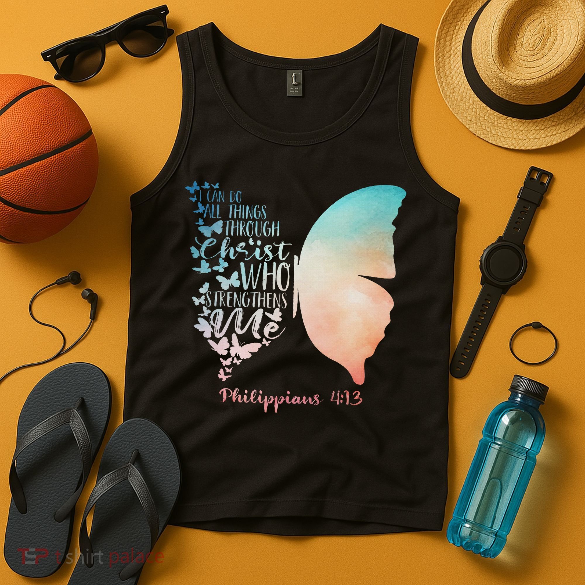 Can Do All Things Through Christ Who Strengthens Me Saying Tank Top