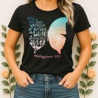 Can Do All Things Through Christ Who Strengthens Me Saying Women's T-Shirt thumb 2