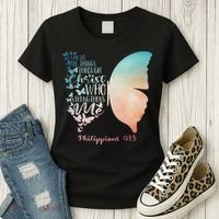 Can Do All Things Through Christ Who Strengthens Me Saying Women's T-Shirt thumb 3